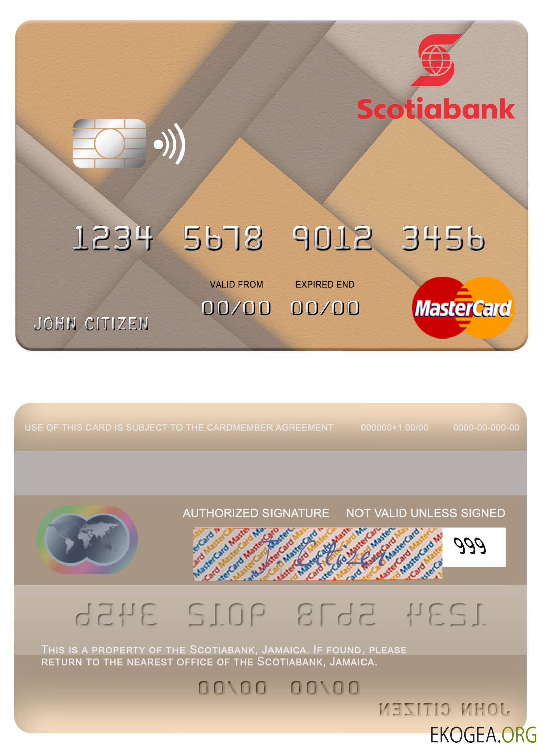 Mastercard de la Banque Scotia de la Jamaïque